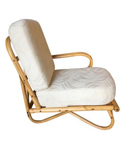 Restored "Triple Triangle" Open Air Pretzel Single Arm Lounge Chair