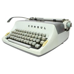Antique Restored Typewriter/ Consul, Czechoslovakia, 1962s