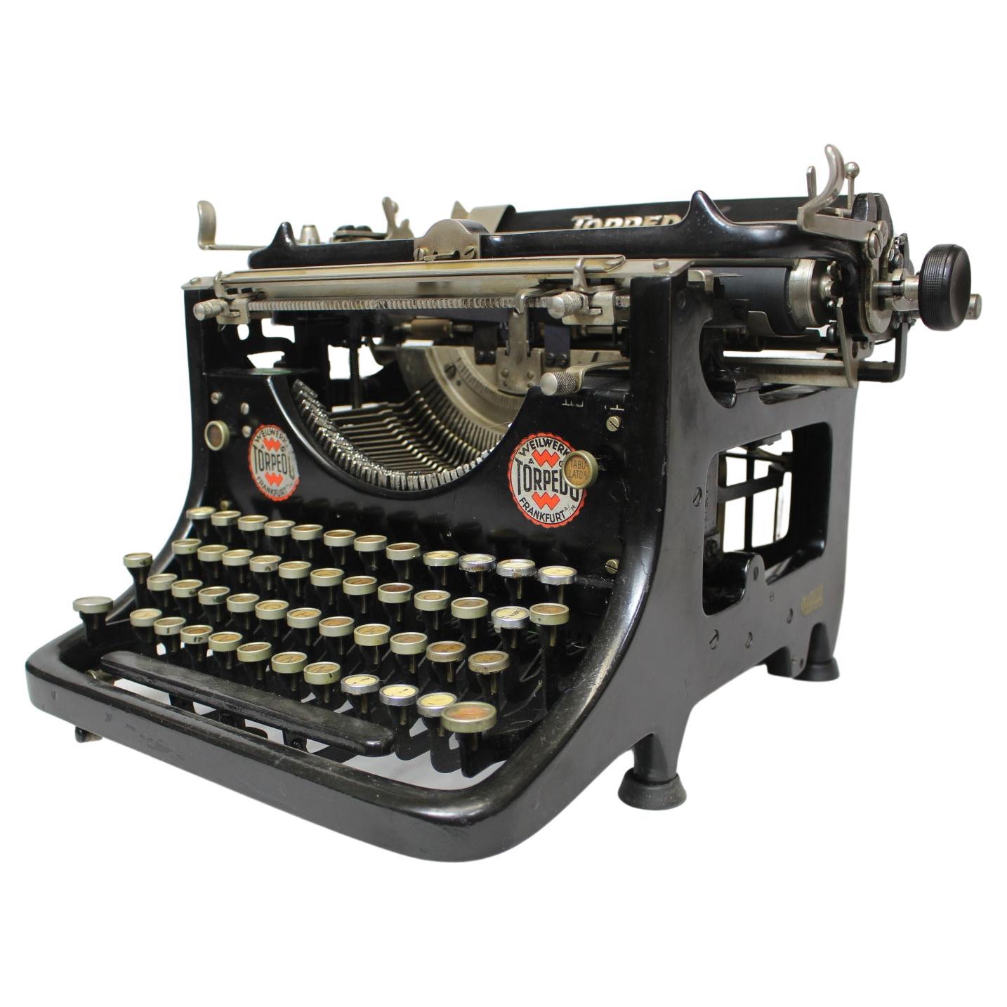 Restaurierte Schreibmaschine/ Torpedo, Deutschland 1905 im Angebot