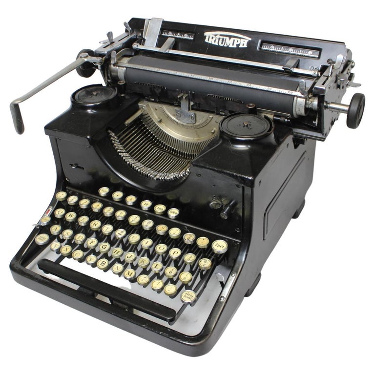 Restored Typewriter/ Triumph, Germany, 1915 For Sale at 1stDibs