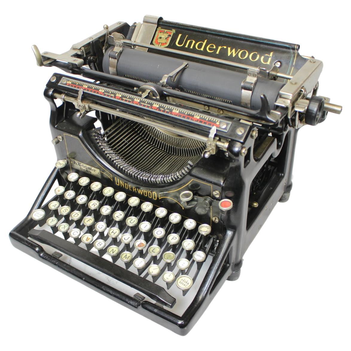 Restaurierte Schreibmaschine/ Underwood, USA, 1920er Jahre im Angebot