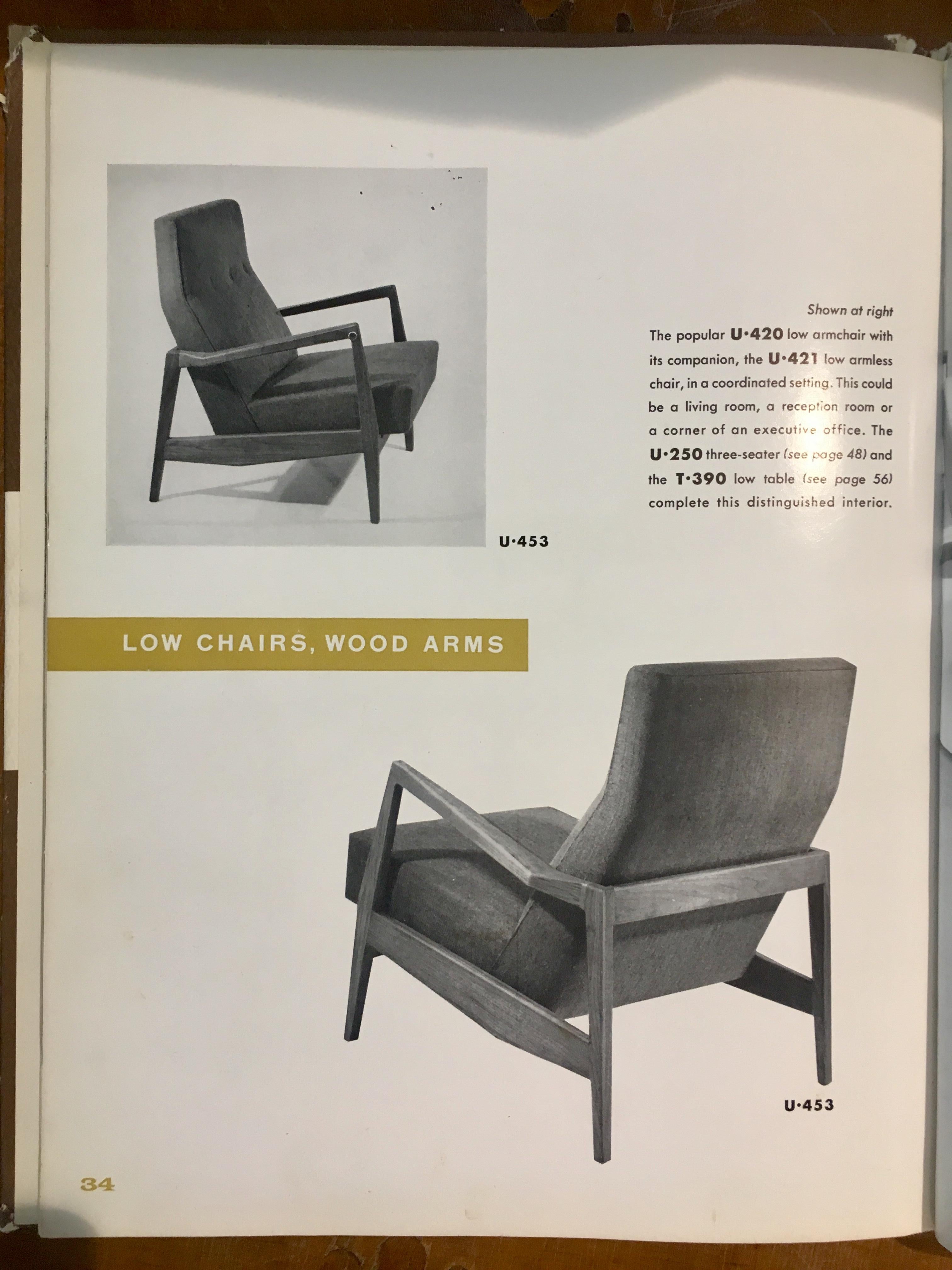 Restored U453 Lounge Chair by Jens Risom 7