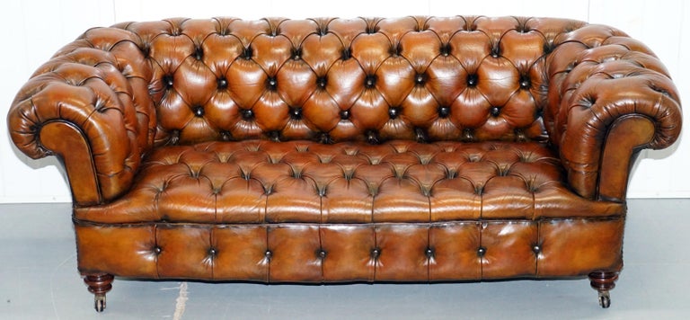 Restored Victorian 1890 Cornelius V Smith Stamp Chesterfield
