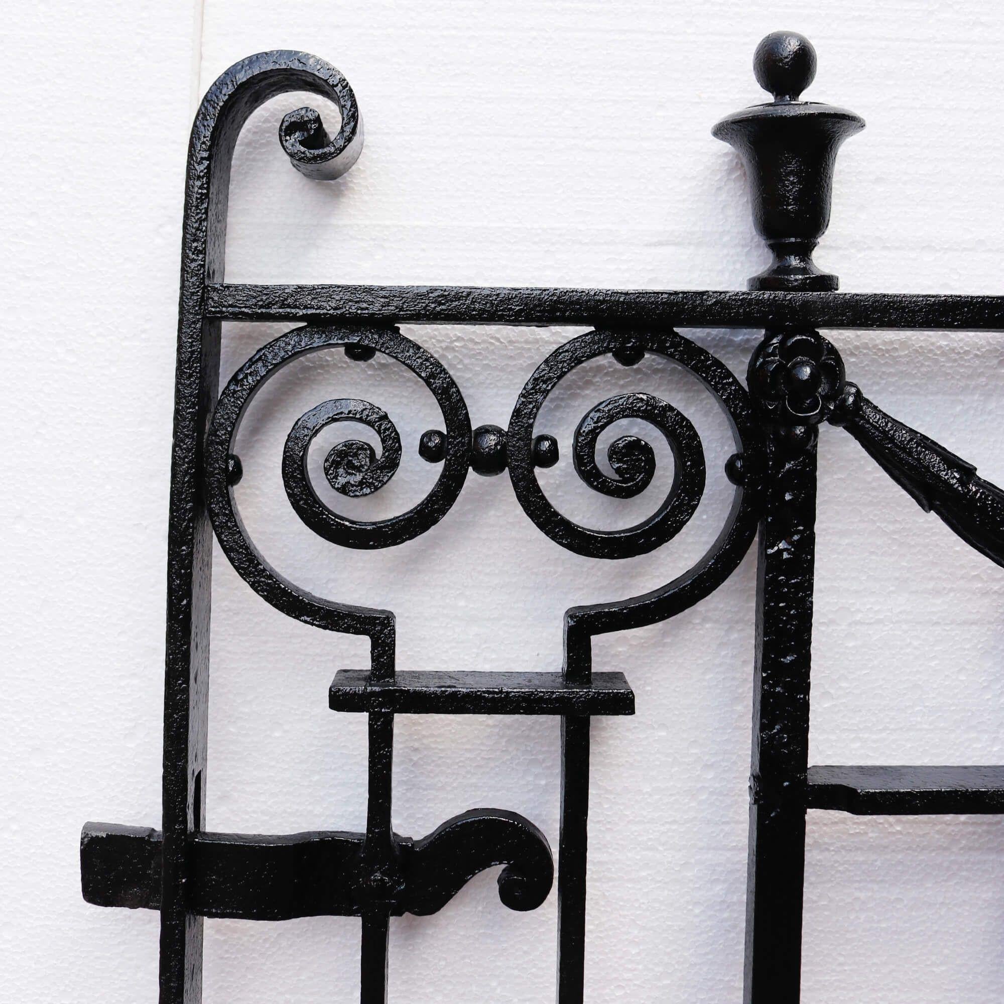 English Restored Victorian Wrought Iron Side Gate For Sale