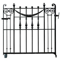 Restored Victorian Wrought Iron Side Gate