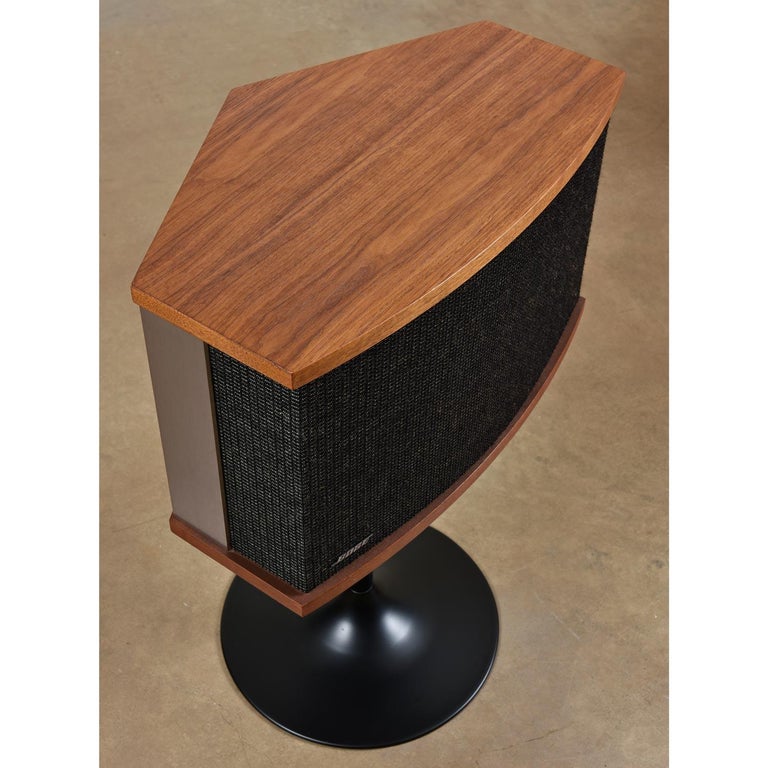 Restored Vintage 1983 Bose 901 Series V Speakers with Tulip Stands and