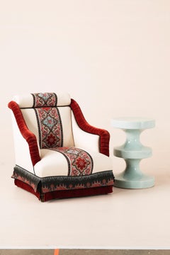 Napoleon III Armchair re-upholstered in Pierre Frey