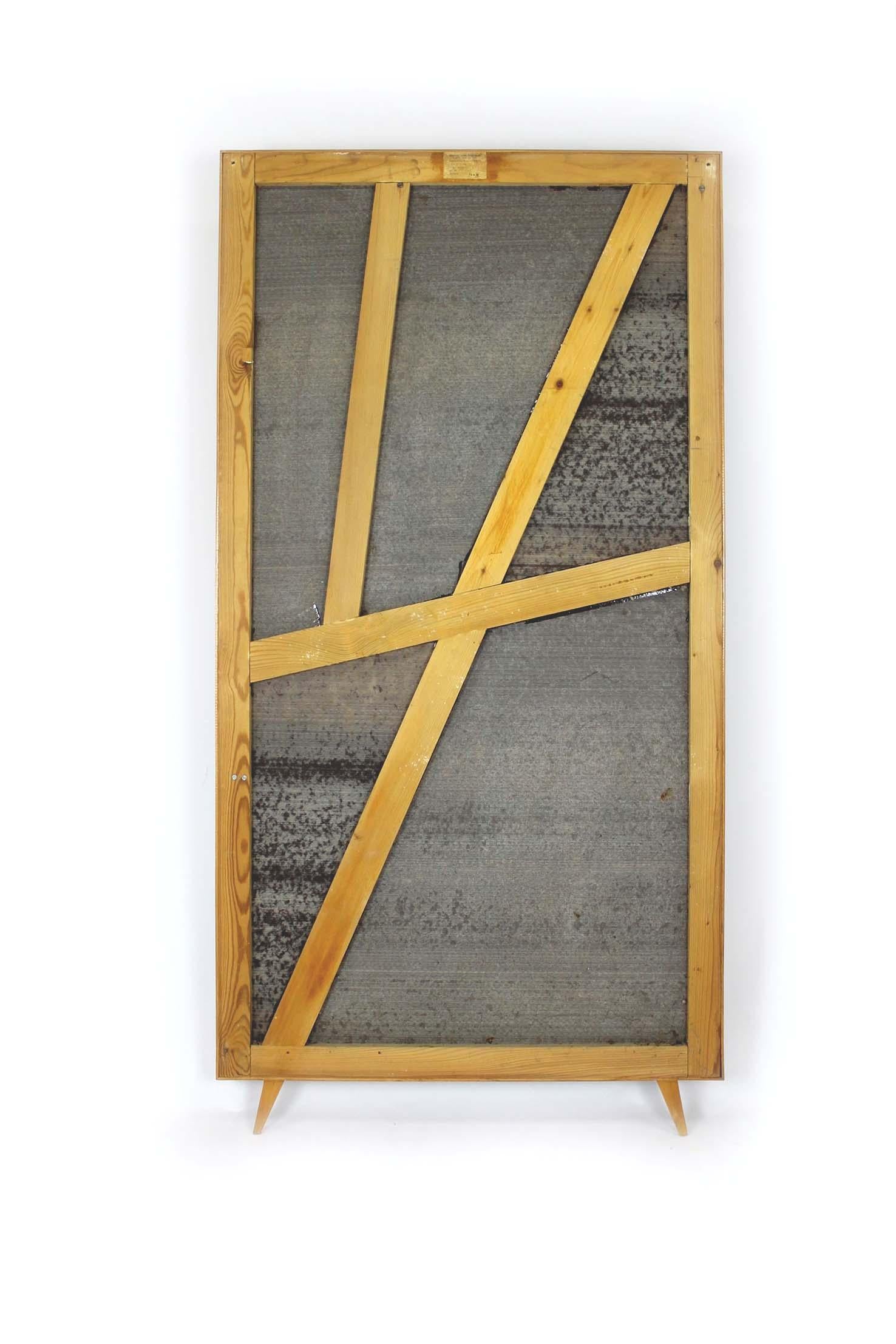 Porte-manteaux géométriques bleu et gris restauré de Drevokov Blatna, 1972 en vente 12