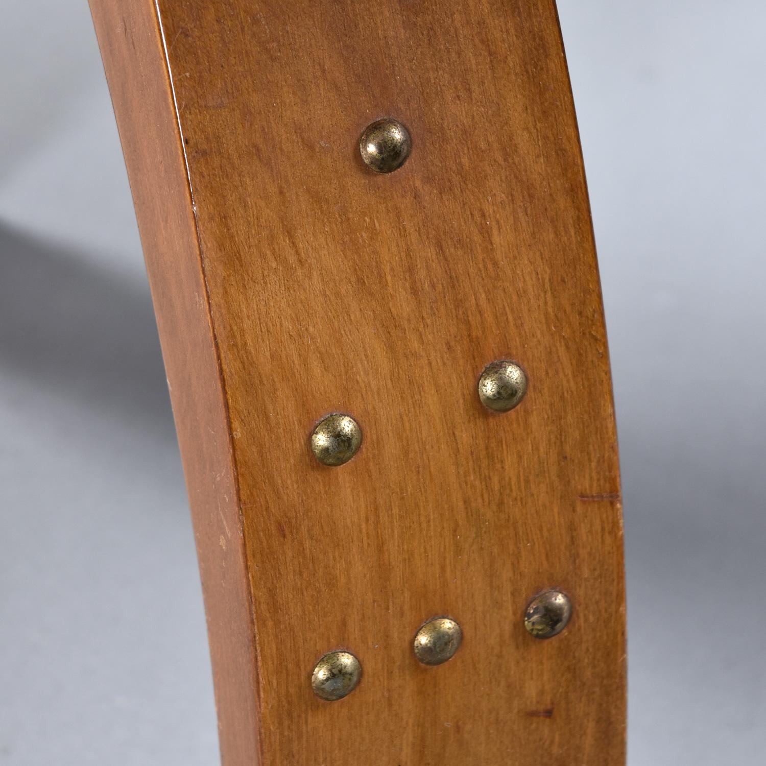 Restored Camel Saddle Footstool Ottoman 2