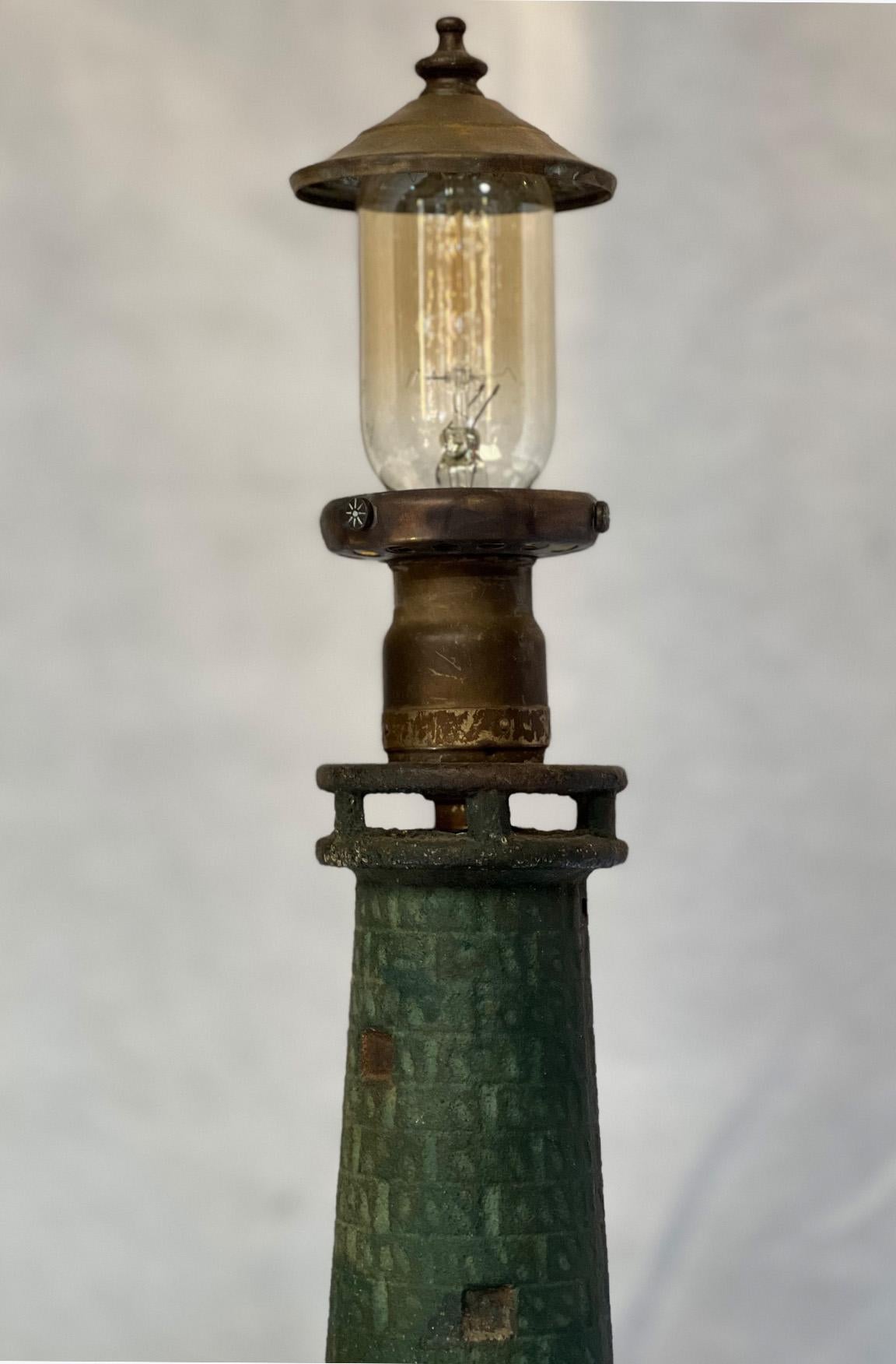 Tudor Restored, Vintage, Cast, Lighthouse Desk Lamp