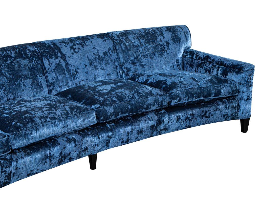 vintage crushed velvet couch