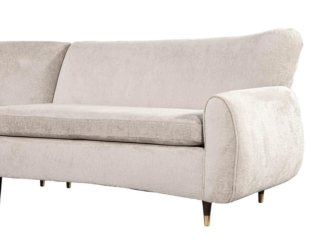 Restored Vintage Mid-Century Modern Sectional Sofa Set For Sale 7