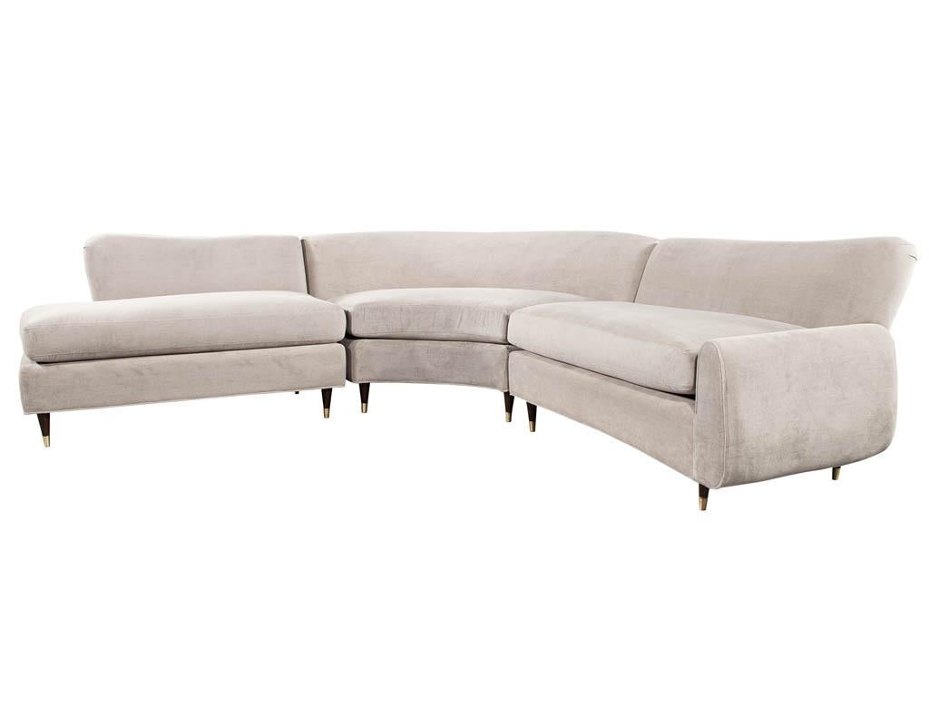 Restored Vintage Mid-Century Modern Sectional Sofa Set 5