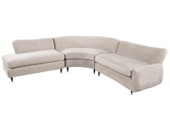 Restored Vintage Mid-Century Modern Sectional Sofa Set
