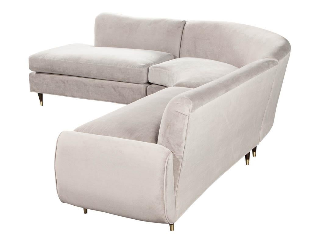 Restored Vintage MidCentury Modern Sectional Sofa Set at 1stDibs