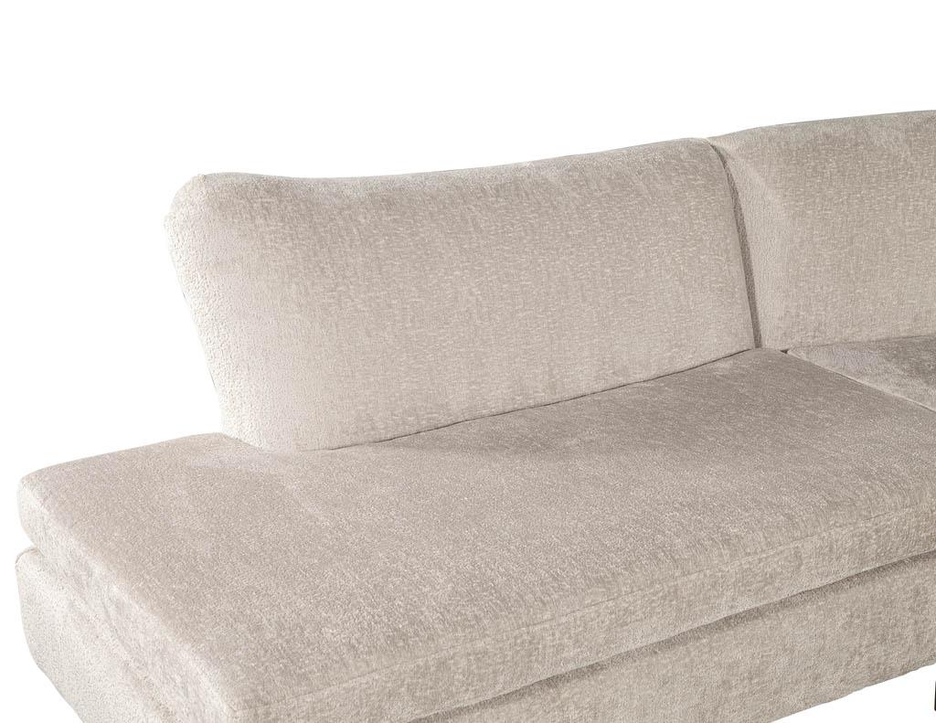 Restored Vintage Mid-Century Modern Sectional Sofa Set For Sale 3