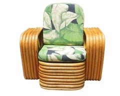 Restored Vintage Paul Frankl Pretzel Rattan Children's Lounge Chair