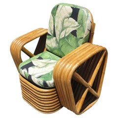 Restored Vintage Paul Frankl Pretzel Rattan Children's Lounge Chair
