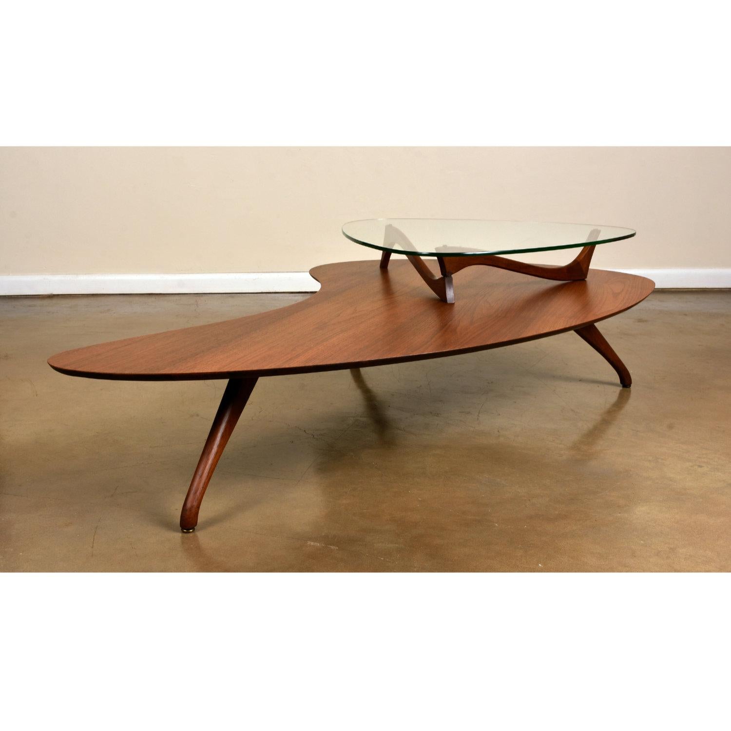 vintage boomerang coffee table