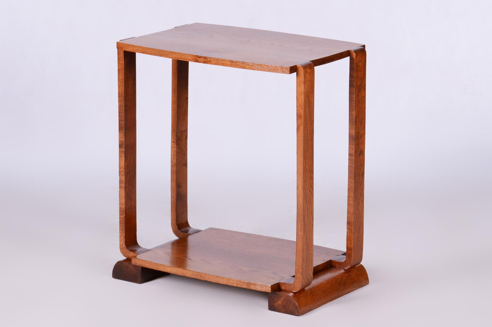 Restored walnut Art Deco side table

Period: 1930-1939
Source: France
Material: Walnut

Revived polish.