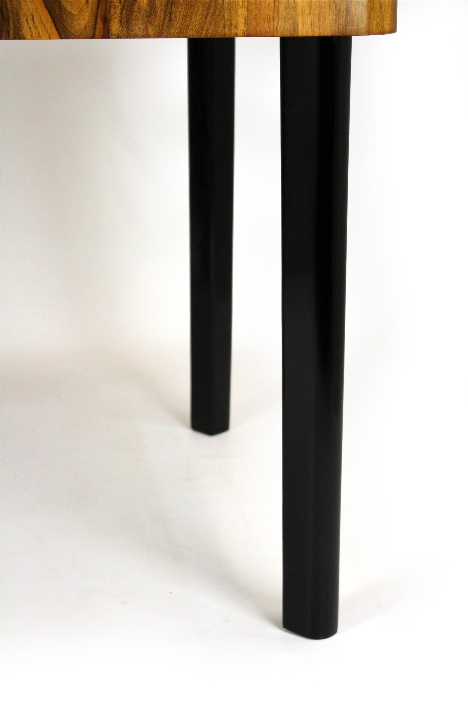 Restored Walnut Folding Dining Table by Jindřich Halabala for Drevotvar, 1940s For Sale 14