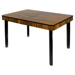 Restored Walnut Folding Dining Table by Jindřich Halabala for Drevotvar, 1940s