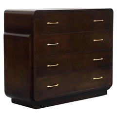 Restored Widdicomb Streamline Moderne Chest of Drawers, circa 1940s, Signed