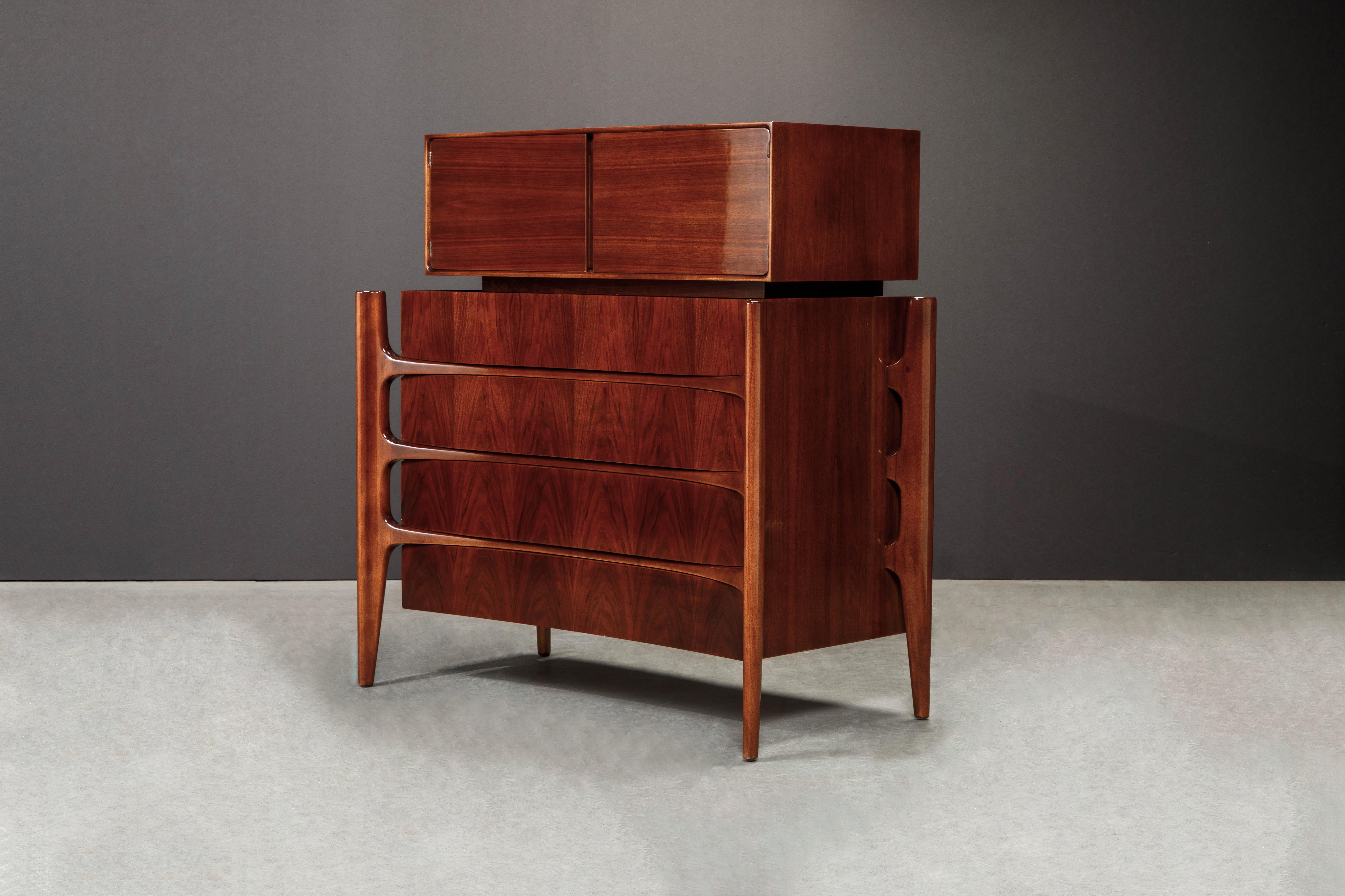 Mid-20th Century Restored William Hinn Anthropomorphic Bedroom Set, 1950s Sweden, Signed