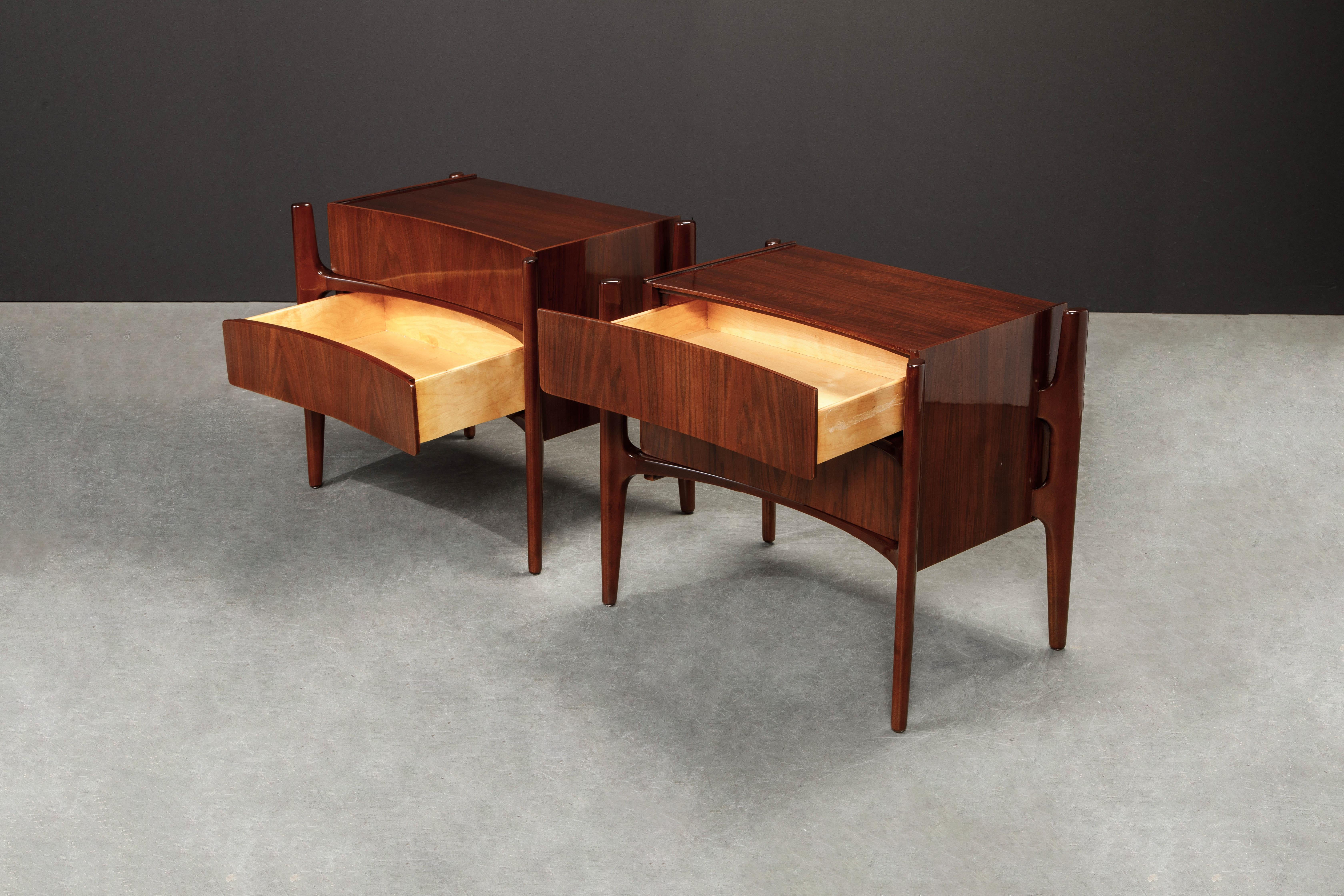 Restored William Hinn Anthropomorphic Bedroom Set, 1950s Sweden, Signed  10