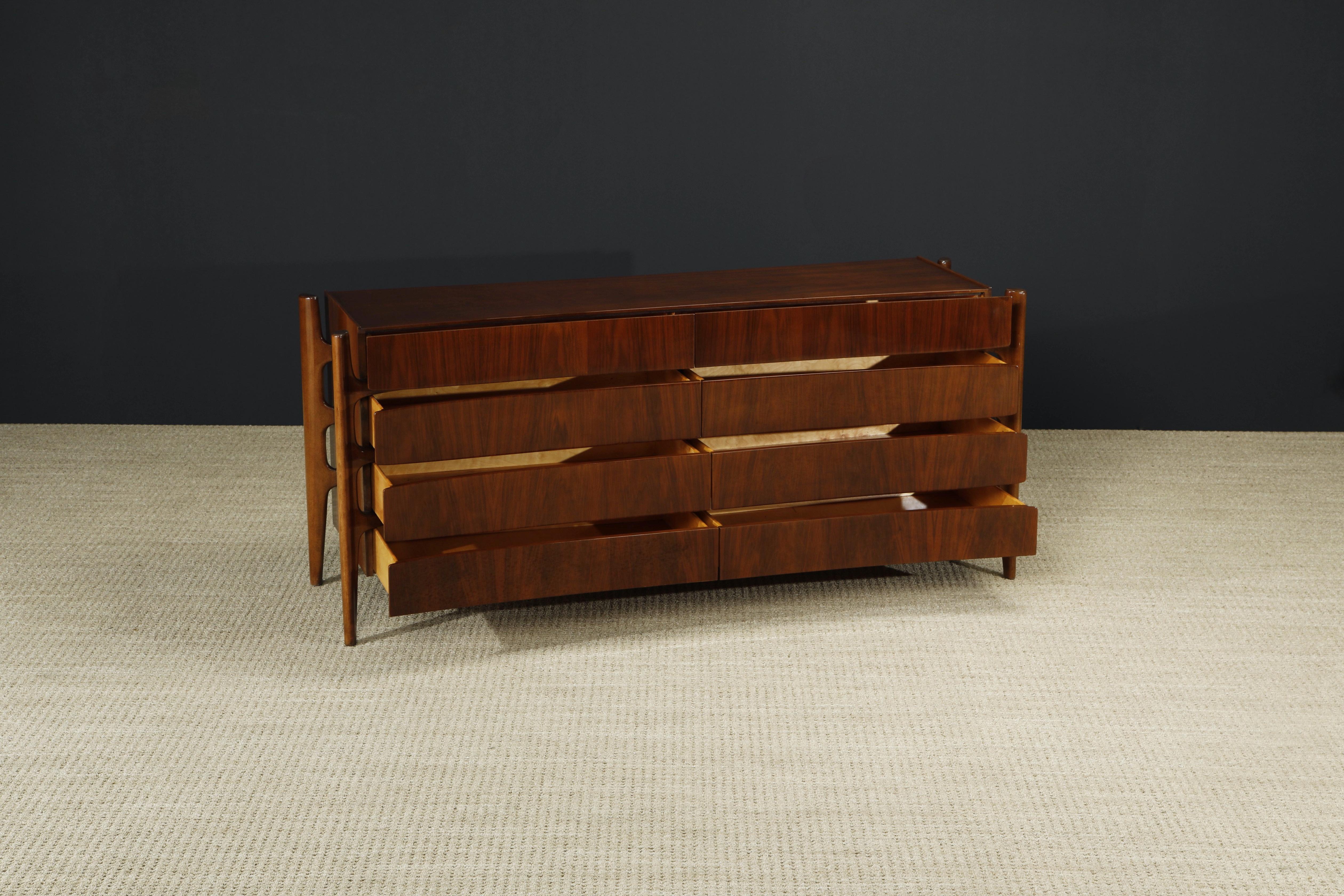 Mid-Century Modern Restored William Hinn Anthropomorphic Dresser, 1950s Sweden, Signed 