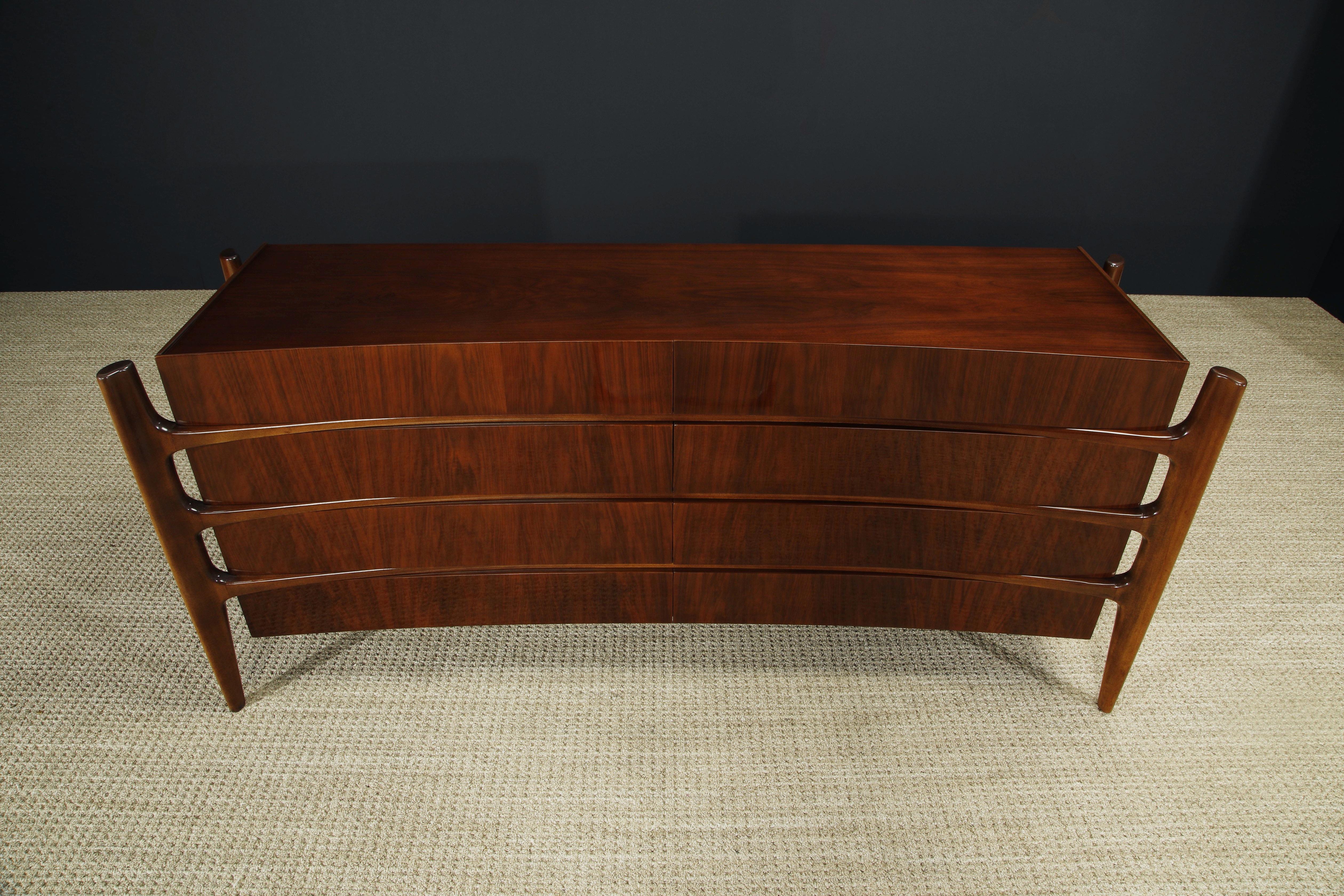 Mid-20th Century Restored William Hinn Anthropomorphic Dresser, 1950s Sweden, Signed 