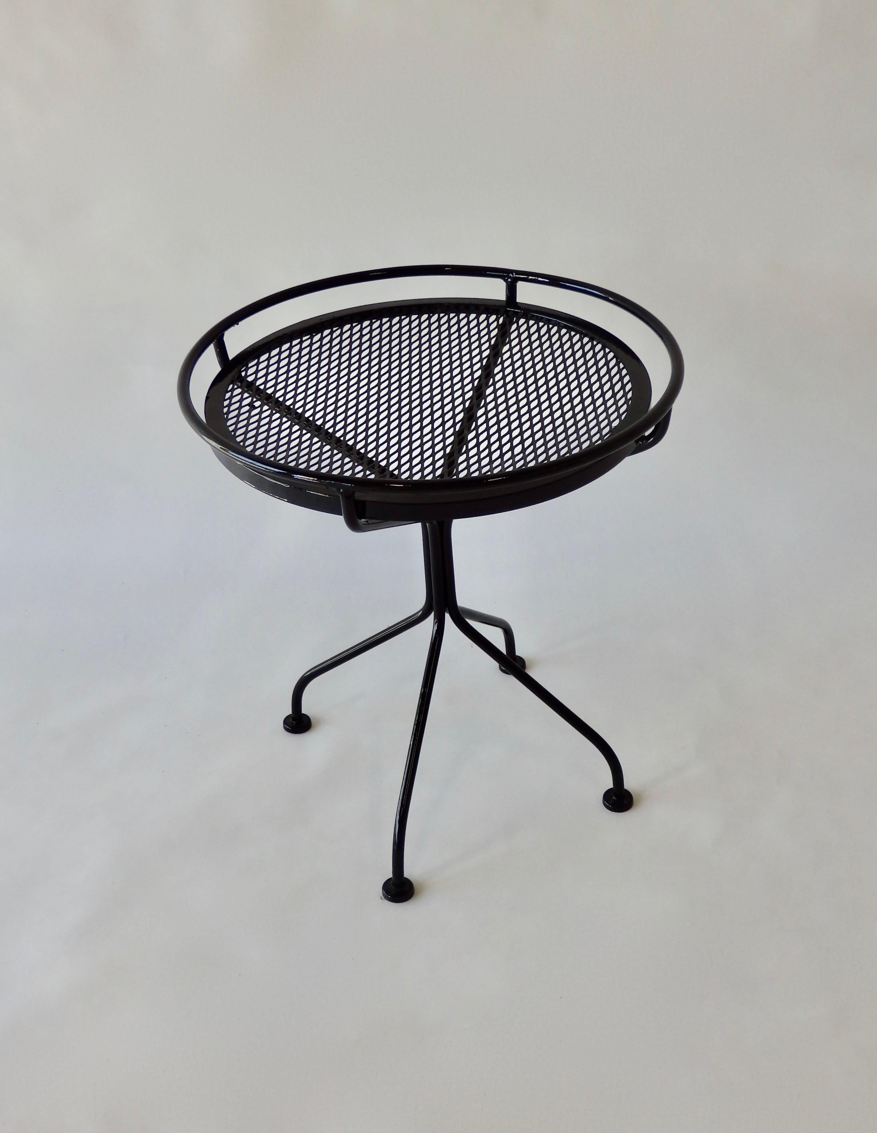 wrought iron outdoor side tables
