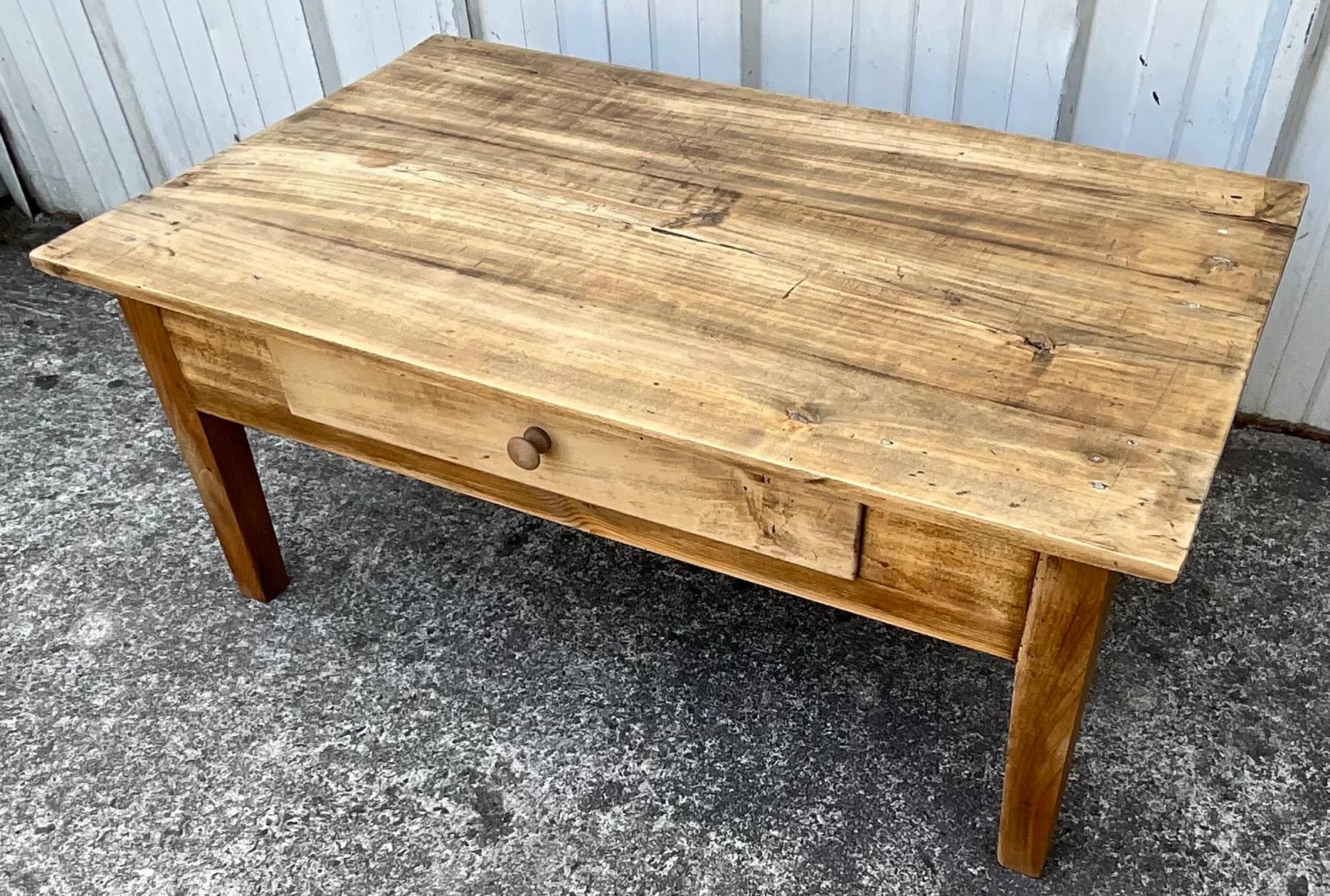 Restyled Antique Coffee Table – Late 19th Century For Sale 3