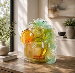 "Orange Crush" - Scultura in vetro vintage