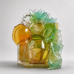"Orange Crush" - Vintage Glass Sculpture