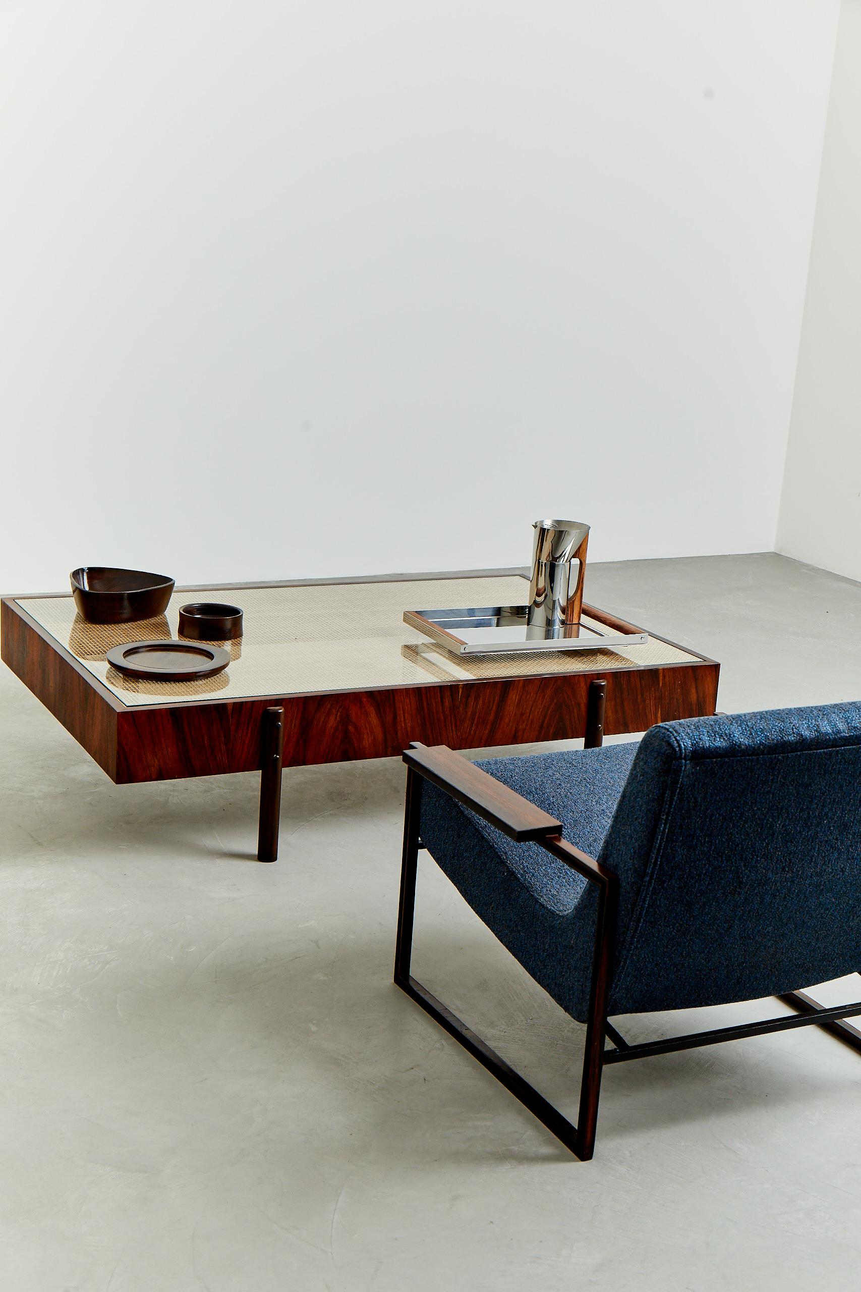 Retangular Adi Coffee Table, 2019, 60's-Inspired, Brazilian Design In New Condition In Sao Paulo, SP