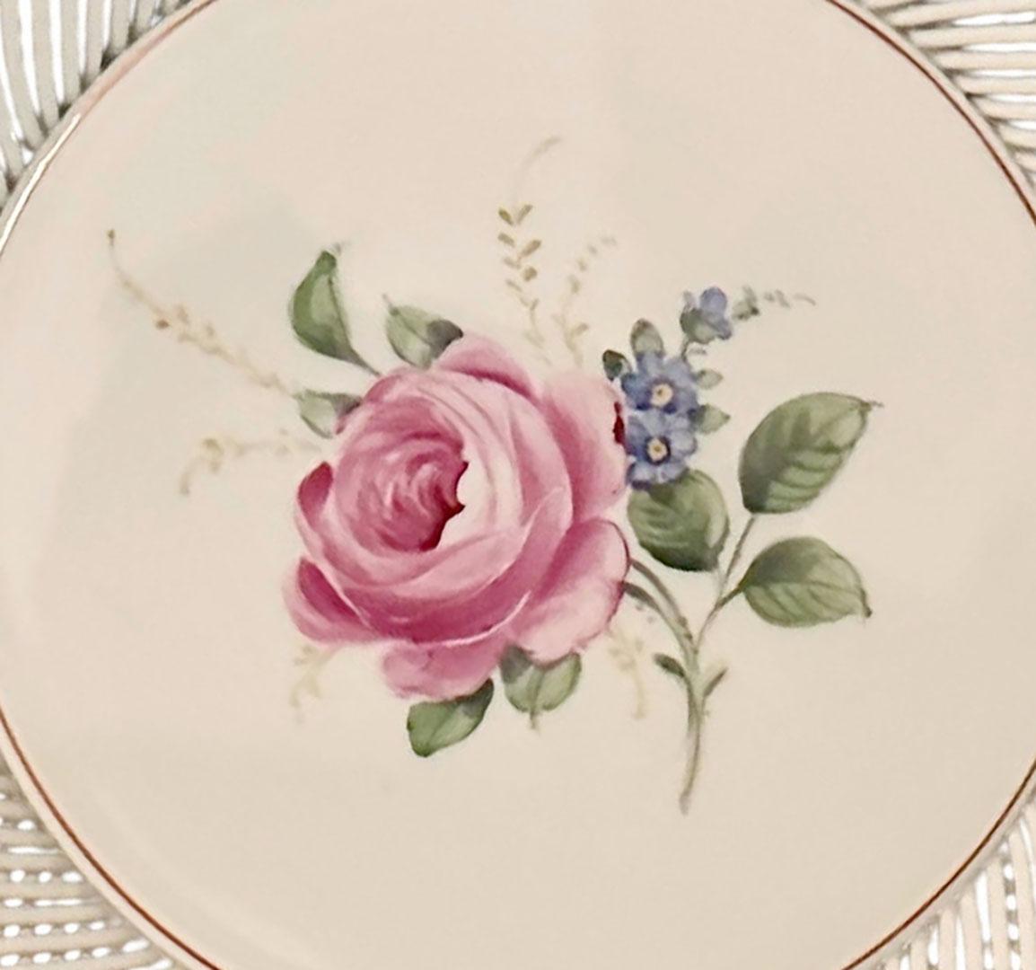 Reticulated German Porcelain Bowl For Sale 3