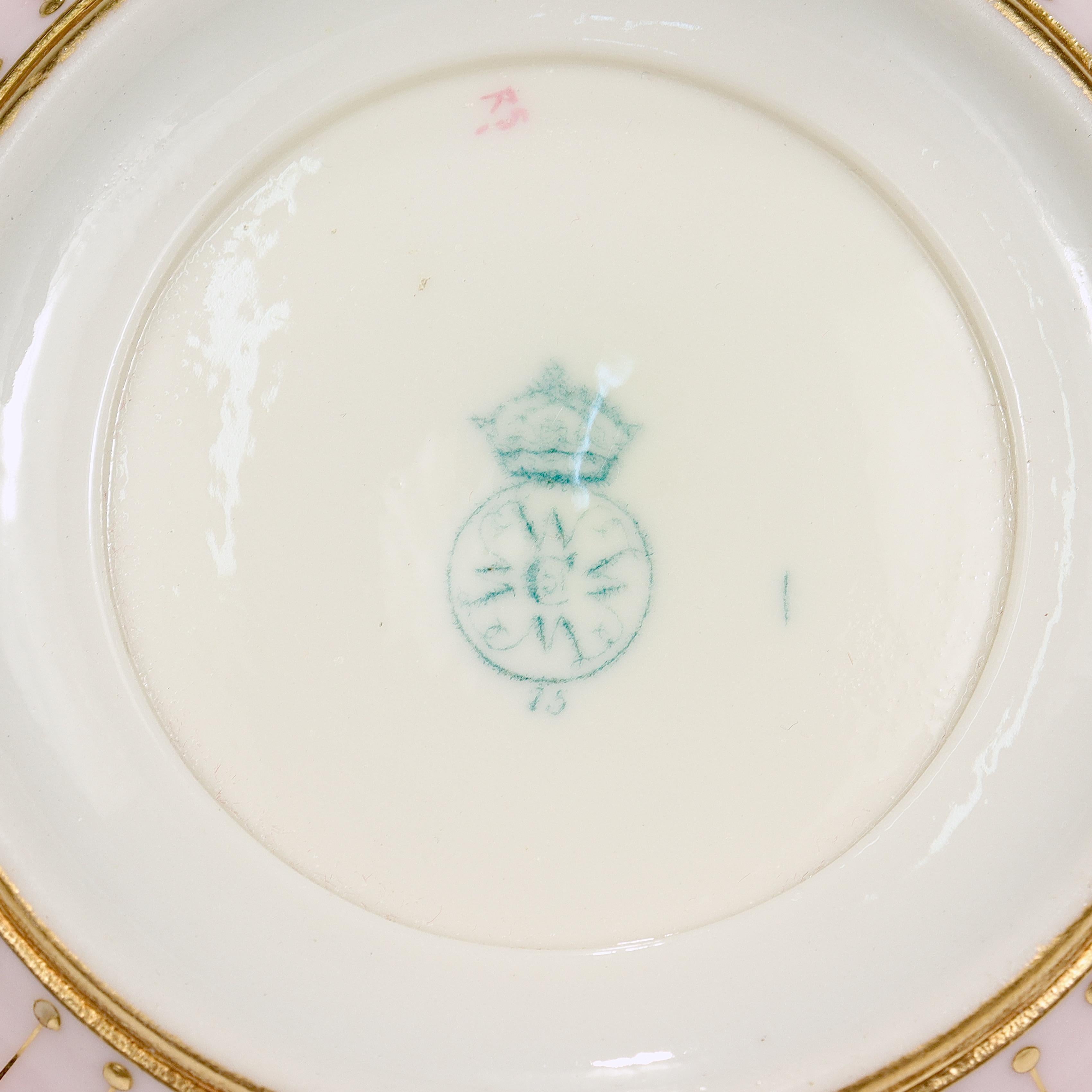 Reticulated Royal Worcester Porcelain Bowl Attr. to George Owen & Samuel Ranford For Sale 4