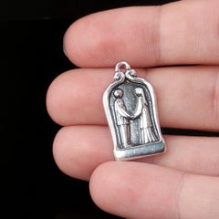 Retired James Avery 925 Wedding Couple Charm Pendant Sterling Silver 4.1g