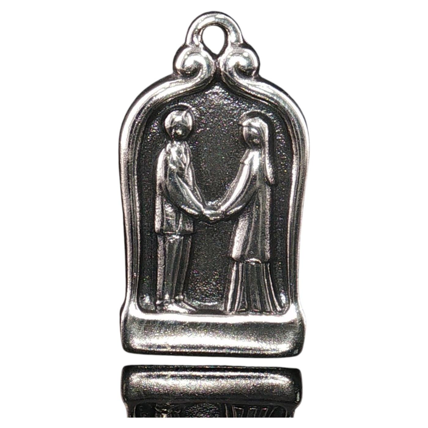 Retired James Avery 925 Wedding Couple Charm Pendant Sterling Silver 4.1g