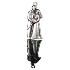 Retired James Avery Sterling Silver Bride & Groom Wedding Couple Charm Pendant