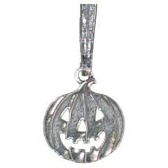 Retired James Avery Sterling Silver Jack O Lantern Pumpkin Charm Halloween MINI