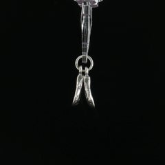 Retired James Avery Sterling Silver Pair Ballet Slippers Charm Pendant 925 Dance