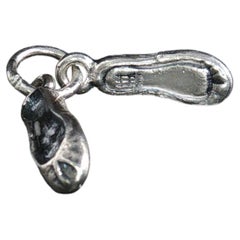 Retired James Avery Sterling Silver Pair Ballet Slippers Charm Pendant 925 Dance