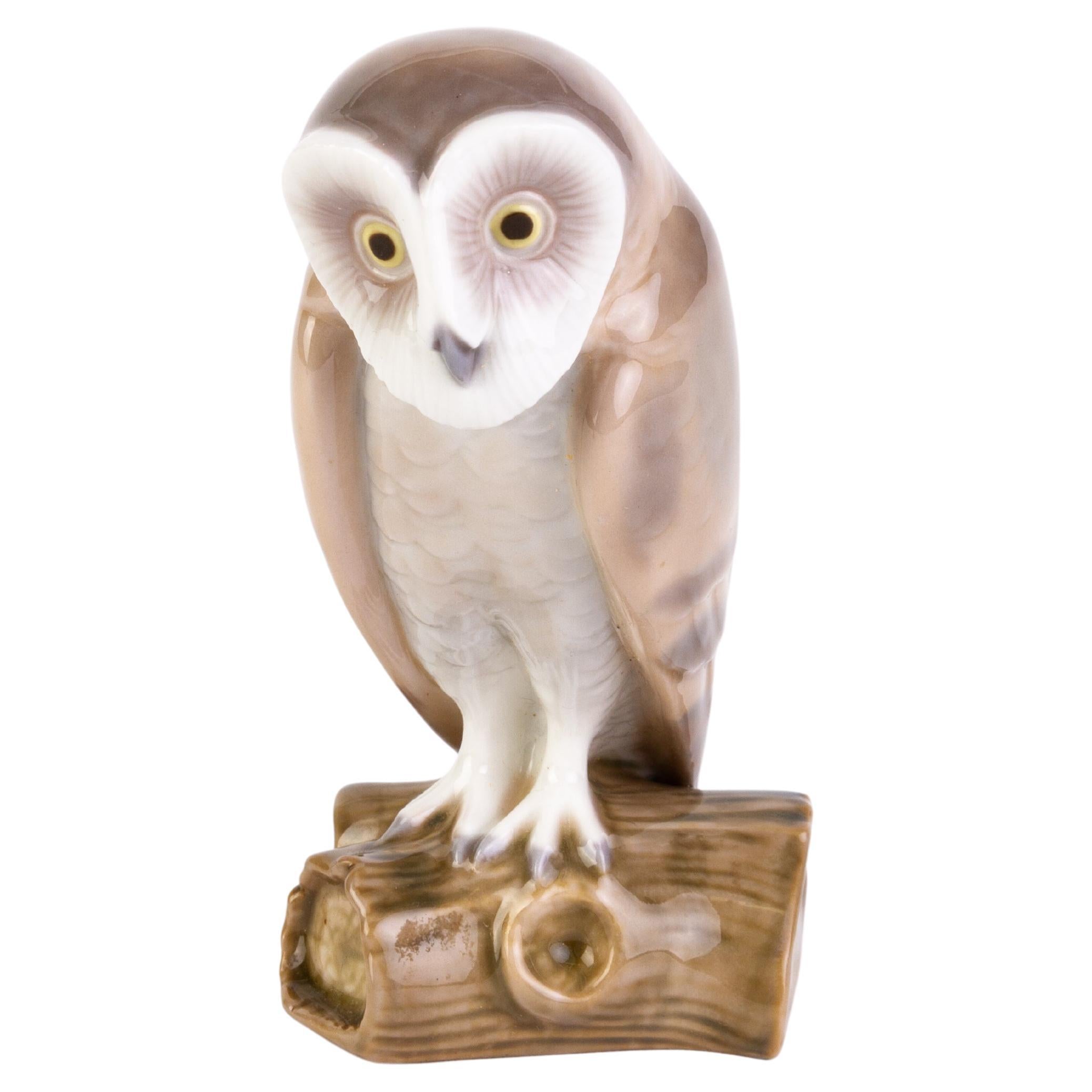 Retired Lladro Fine Porcelain Sculpture Figure Group Barn Owl