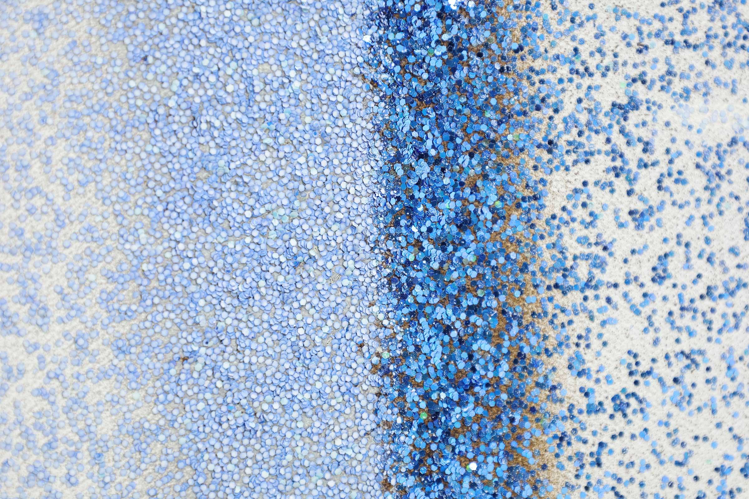 Contemporary RETNA (b. 1979). Untitled. Acrylic, spray paint, and glitter on canvas. 96 x 72 For Sale