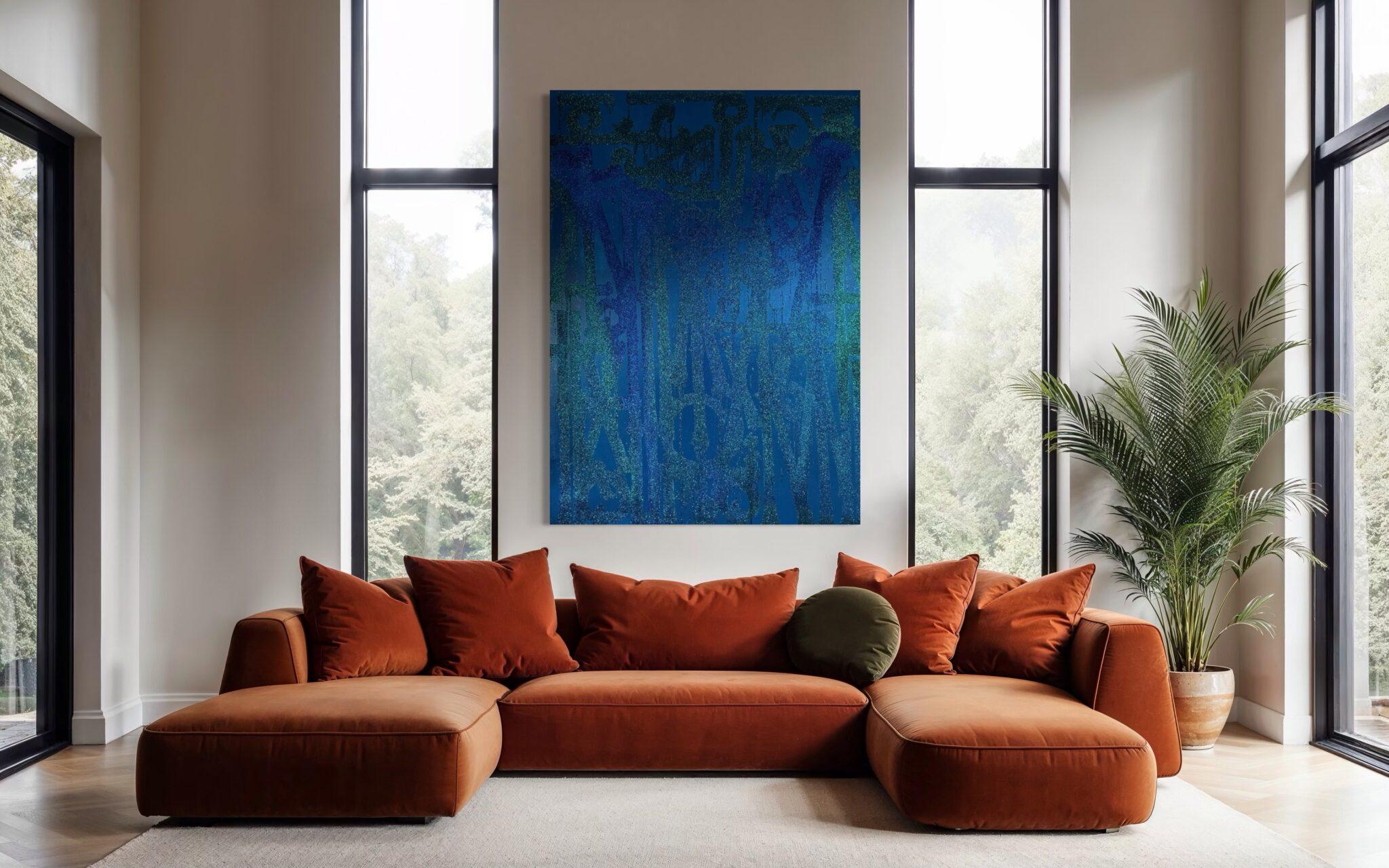 Blue Harmony - Painting by RETNA