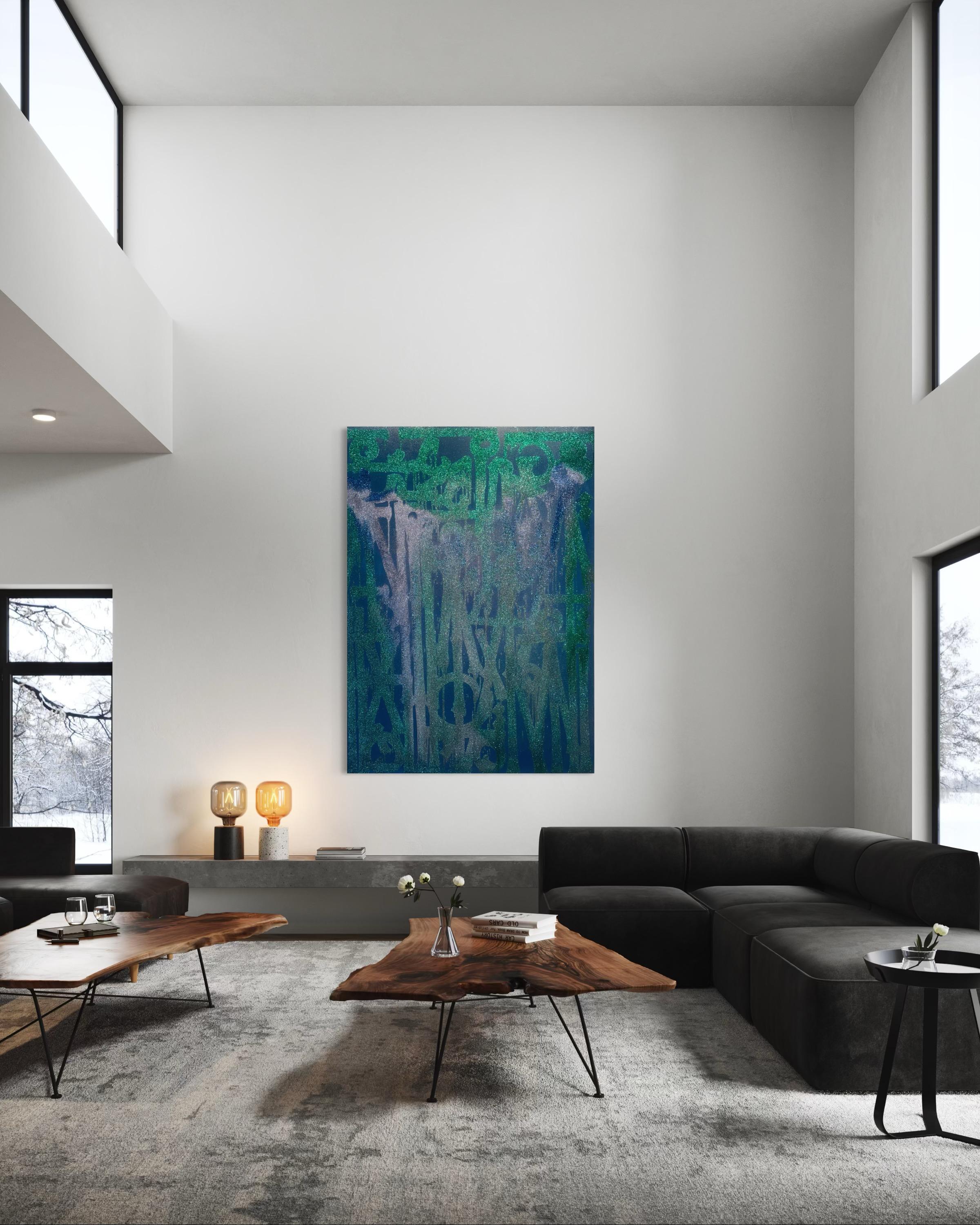 Blue Harmony - Painting by RETNA