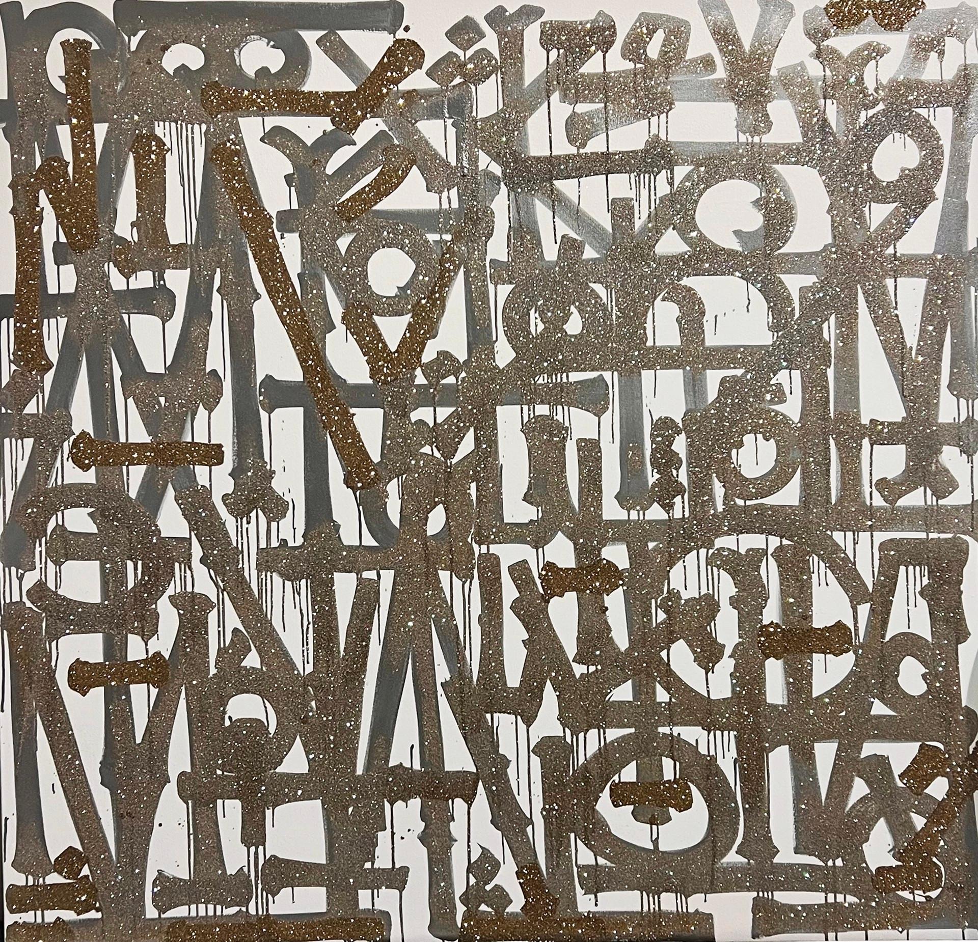 I Love You, Except You - Painting by RETNA