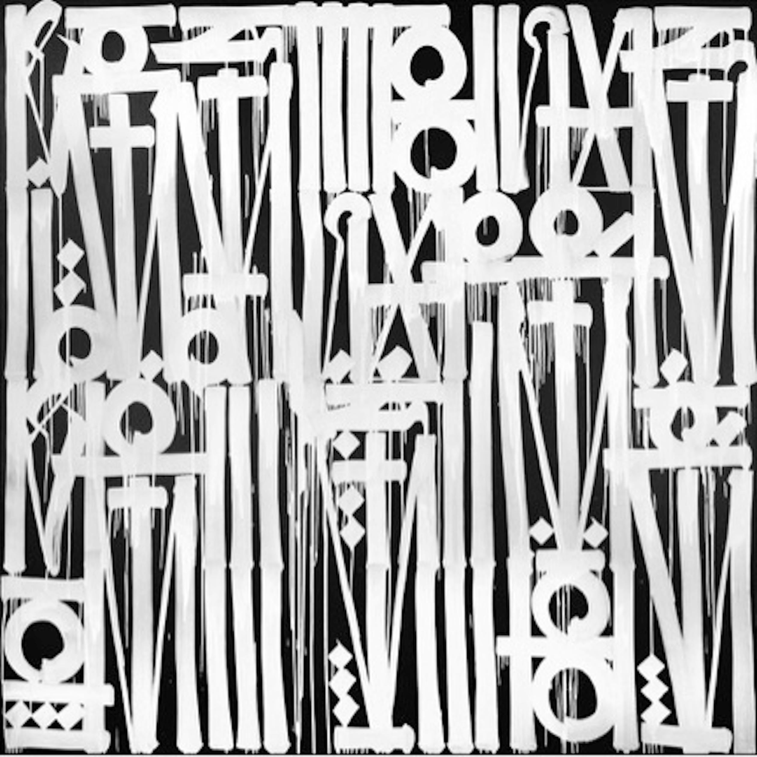 RETNA Abstract Painting - Rest on My Shoulders 